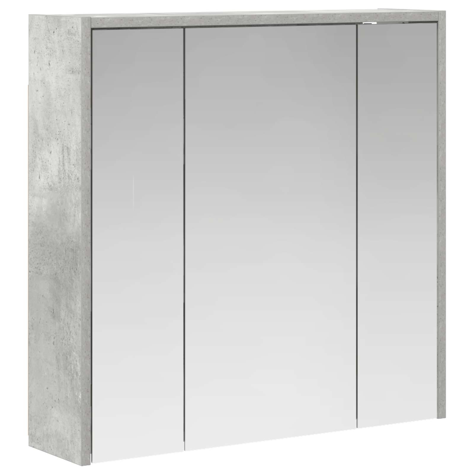 Szafka z lustrem do łazienki Betonowy szary 63,5 x 16 x 62,5 cm