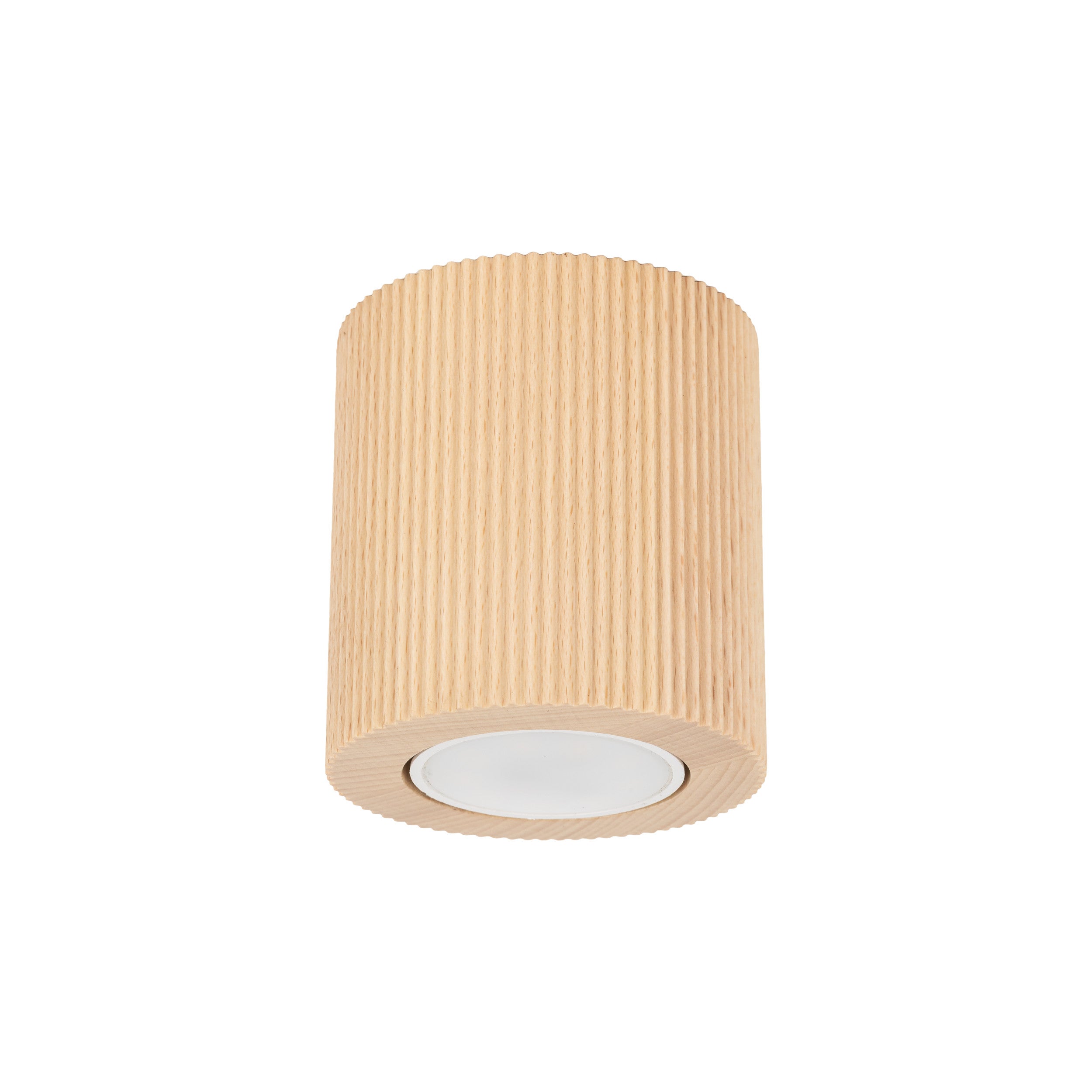 Drewniany Ryflowany Spot Tuba Natynkowa Tk Lighting Eve Corte Skandynawski