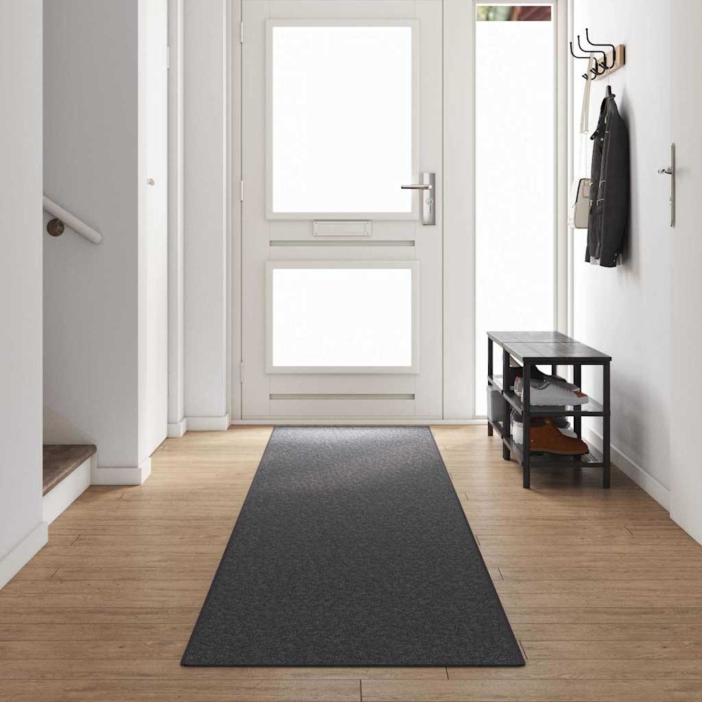 Chodnik dywanowy Ciemnoszary 80 x 500 cm 100% polipropylen vidaXL