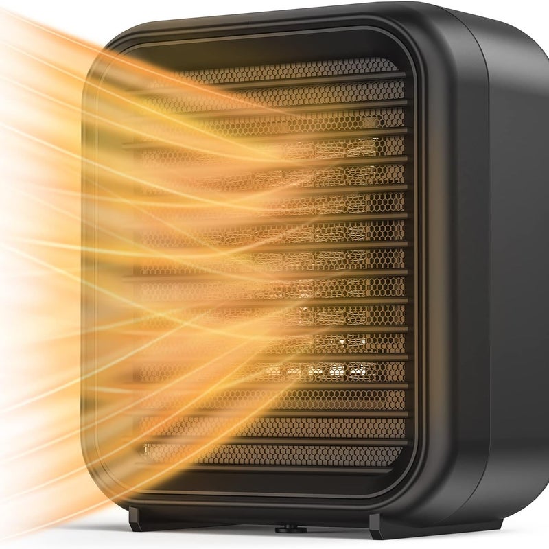 Mini Grzejnik Ceramiczny 800W Grzejnik elektryczny 2 Poziomy Mocy mini grzejnik nawiewowy elektryczny z gorącym nawiewem ochrona przed