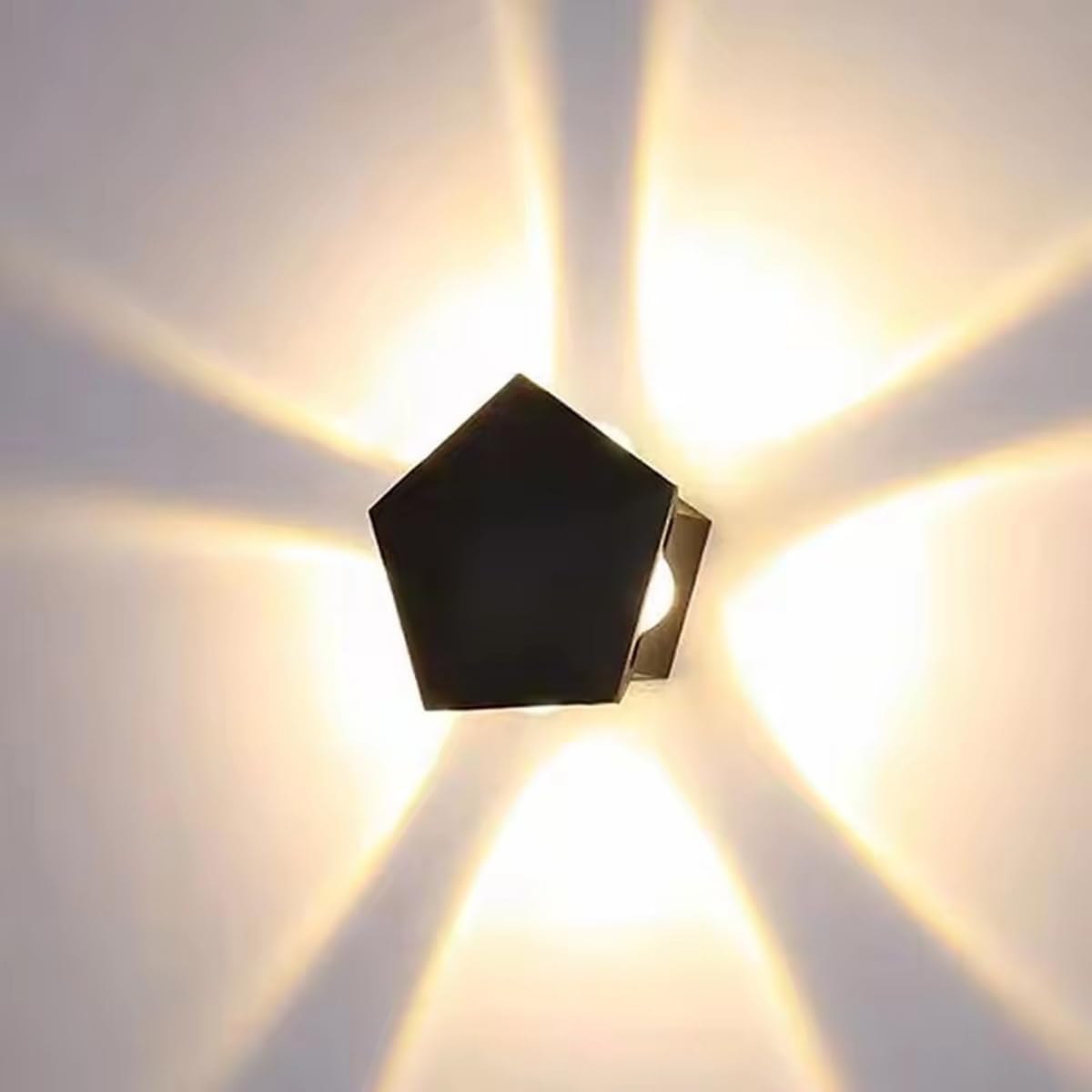 2 szt. Zewnętrzna Lampa Ścienna Kinkiet LED, Zewnętrzny Kinkiet LED IP65 Wodoodporny, Zewnętrzny Kinkiet Czarny do Dziedzińca, Ogrodu, Tarasu