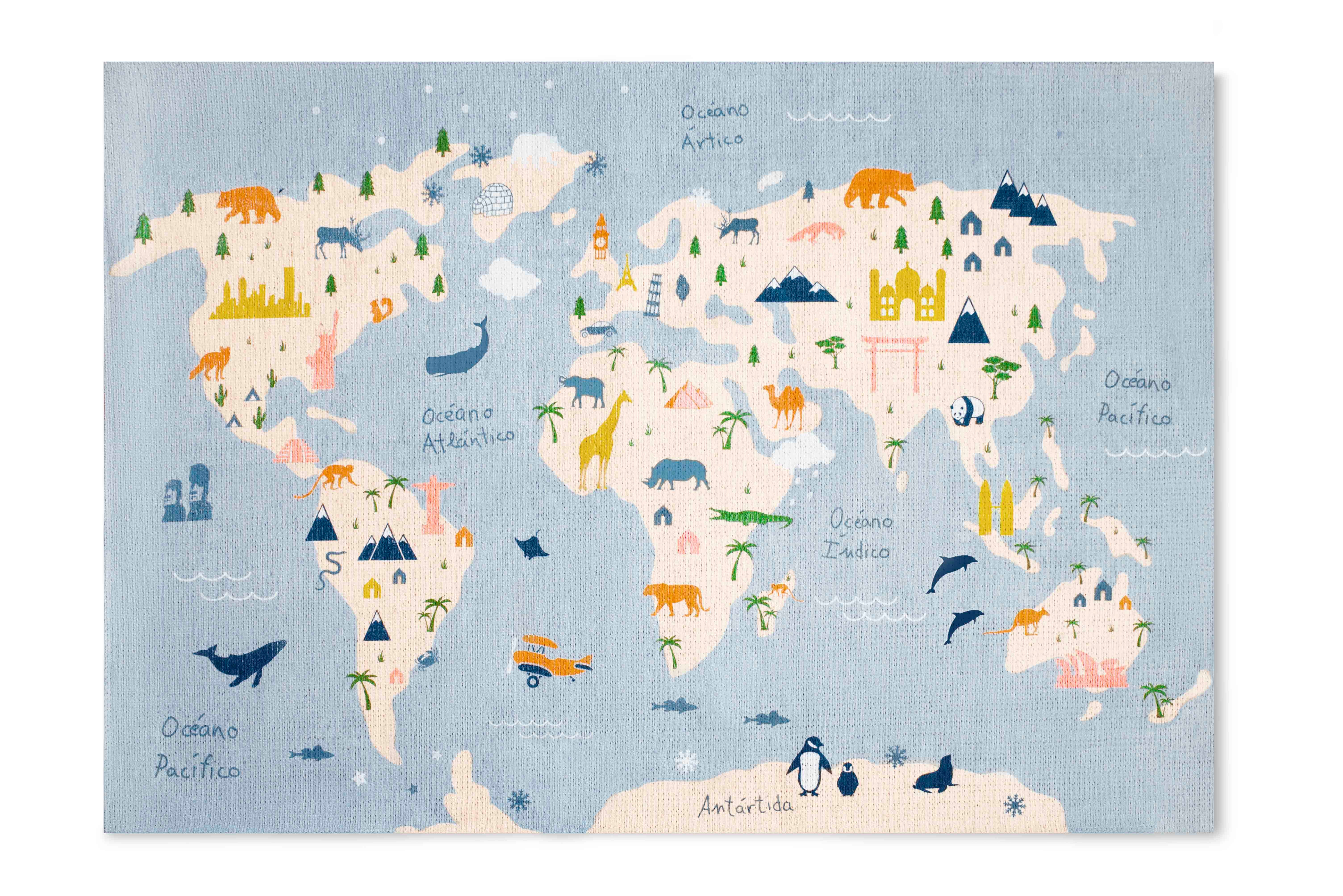 Dywan hydrofobowy Mapa 120x170 cm – funkcjonalny i dekoracyjny dodatek do wnętrza