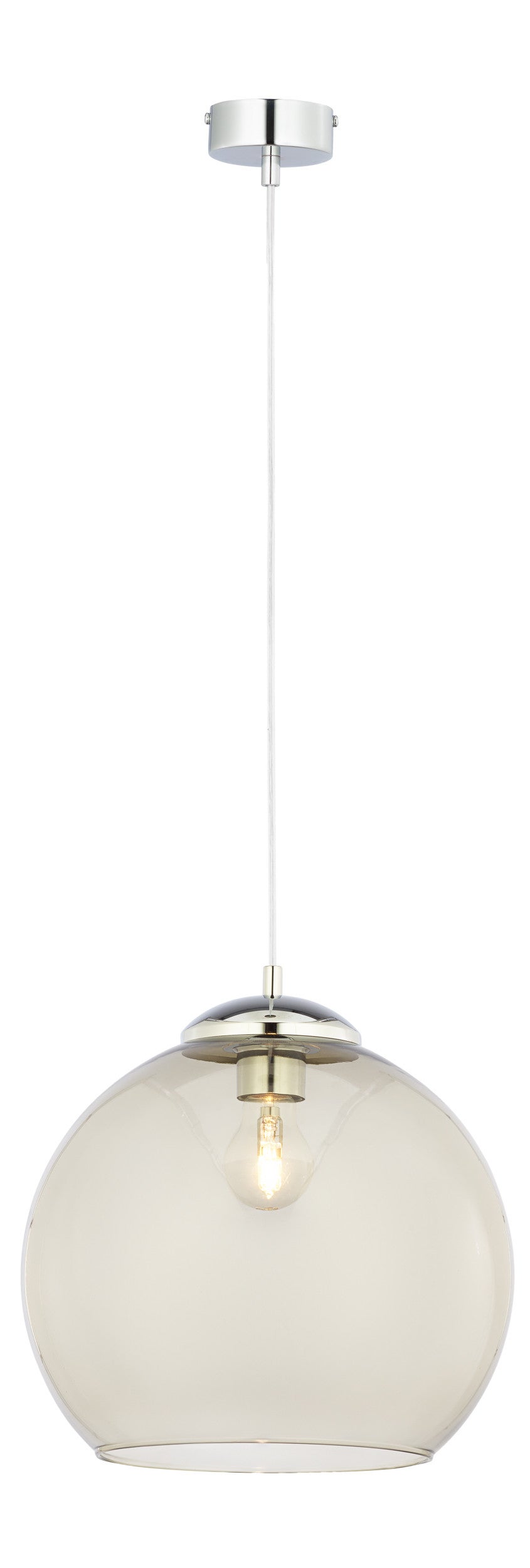Lampa wisząca ASTI JUPITER srebrno-szara E27 80x29x29 cm 1 szt.