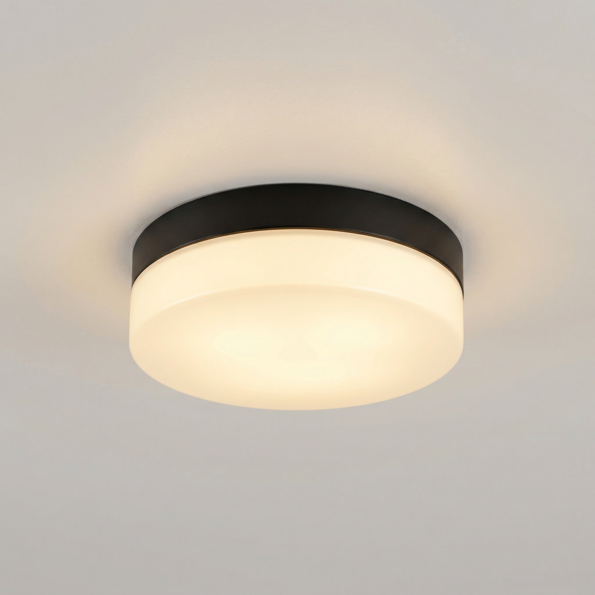 Plafon Gaelo okrągły czarno-biały LED 18W 4000K 1370lm wym: 8 x 28 cm IP44 metal Rabalux