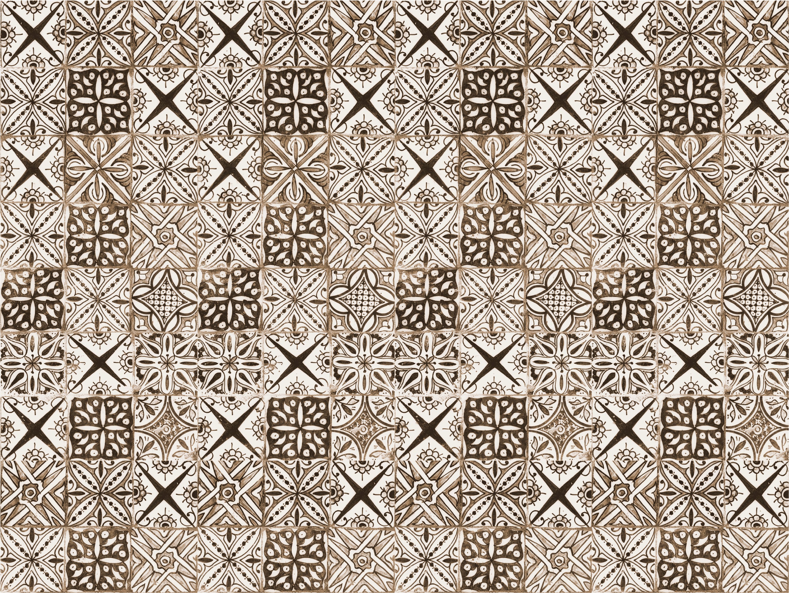 Dywan winylowy Yaminah 200x300 cm - antypoślizgowy PVC, winylowy do kuchni lub salonu, zmywalny, styl hydrauliczny