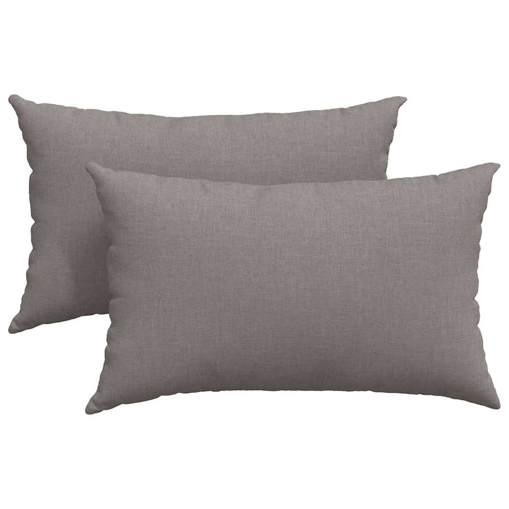 Poduszki na sofę 2 pcs Ciemnoszary 50 x 30 cm tkanina