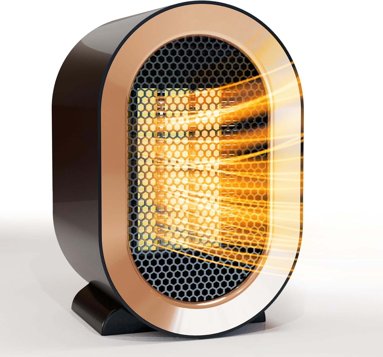 Grzejnik wentylatorowy - przenośny grzejnik wewnętrzny - 220 V 1200 W - odpowiedni do salonu, sypialni i łazienki - czarny