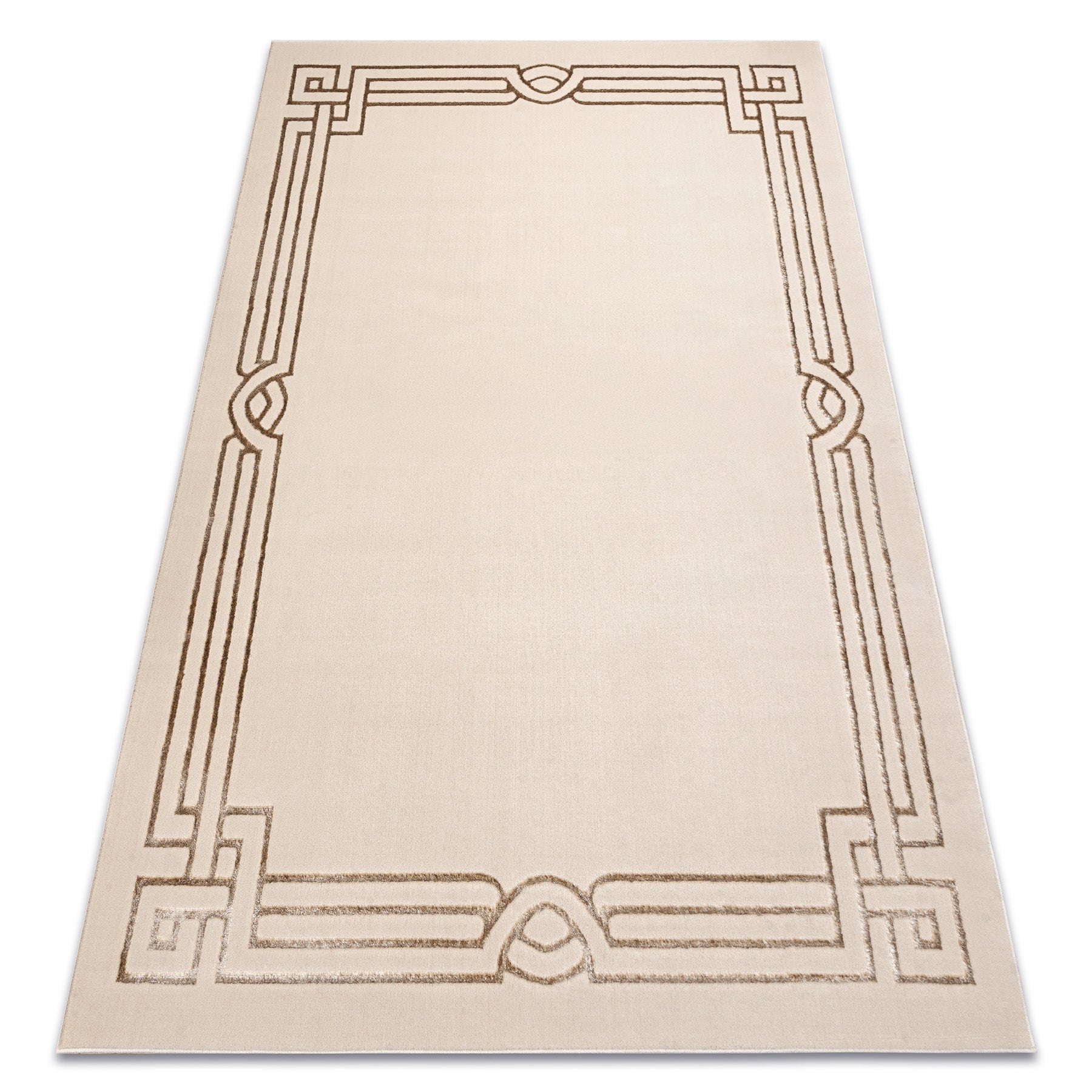 Dywan ALLURE 1907 Grecki, ramka - Strukturalny, stylowy, glamour beż 160x220 cm