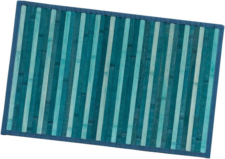 Dywan Bambusowy 50x235 cm Antypoślizgowa Prostokątny Obrus śniadaniowy Niebieski