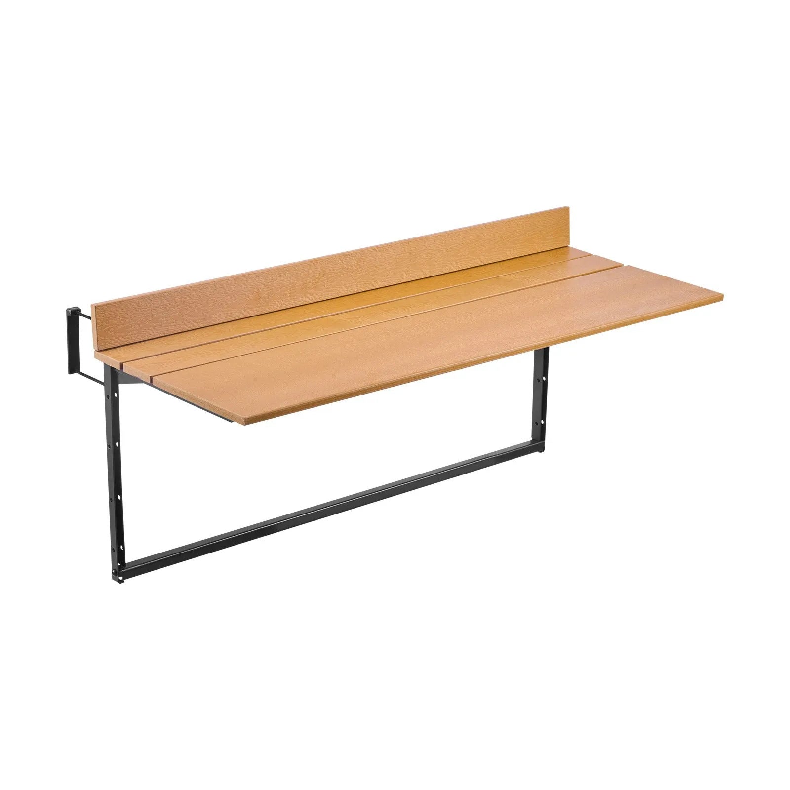 Stół balkonowy wiszący składany czarny 100 x 34,5 cm premium regulowany