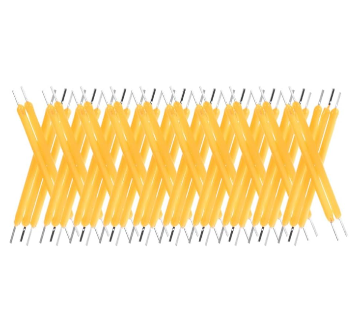 50 szt. żarówek LED z elastycznym żarnikiem, żarnik COB, elastyczne części do lamp, akcesoria do oświetlenia LED z chipem DC3V 120mA 2200K