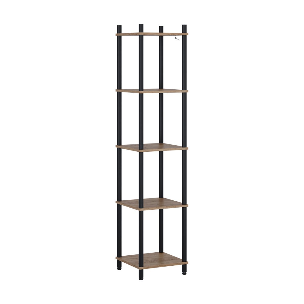 Vicco Półka narożna Bivio, Złoty dąb power/antracyt, 30 x 133 cm 5 półek