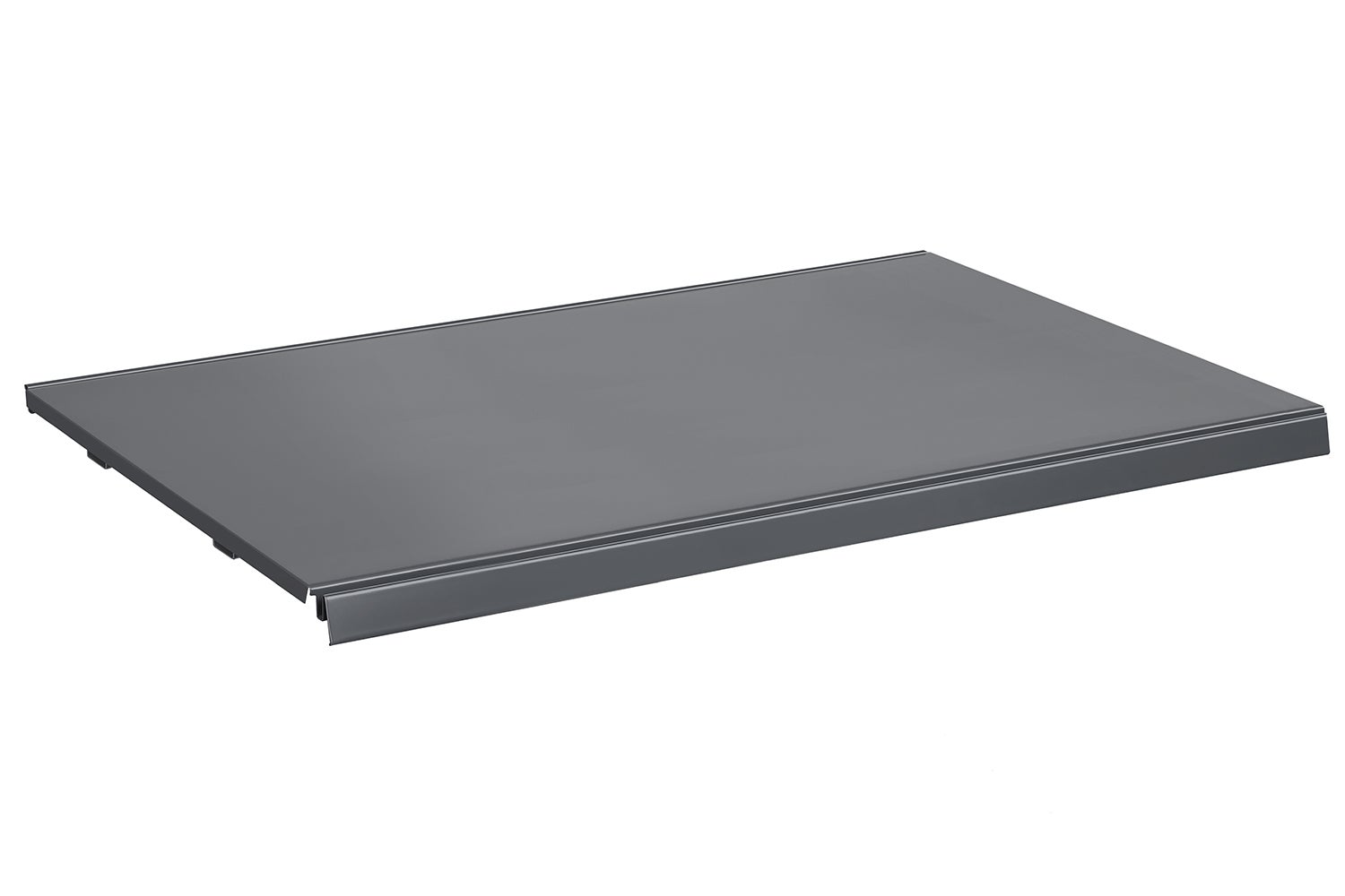 Półka do regału sklepowego metalowa 47x66,5cm ciemny szary mat KTD