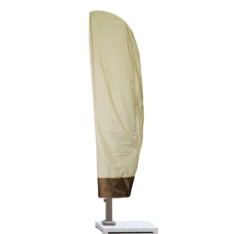 Parasol przeciwsłoneczny 600D, odpowiedni do parasoli, z ochroną UV, wodoodporny (260 x 58/80/35 cm), beżowy.