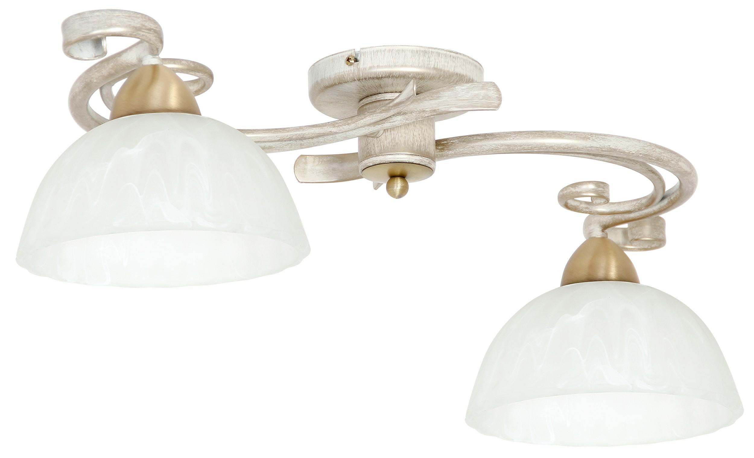 Lampa wisząca Aurora kremowy mat-złota patyna-biała 2xE27x15W metal wym:20x78x26cm IP20 Luminex
