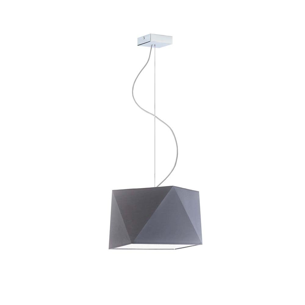 Lampa wisząca zwis żyrandol sufitowa z abażurem diament BURNE Z1