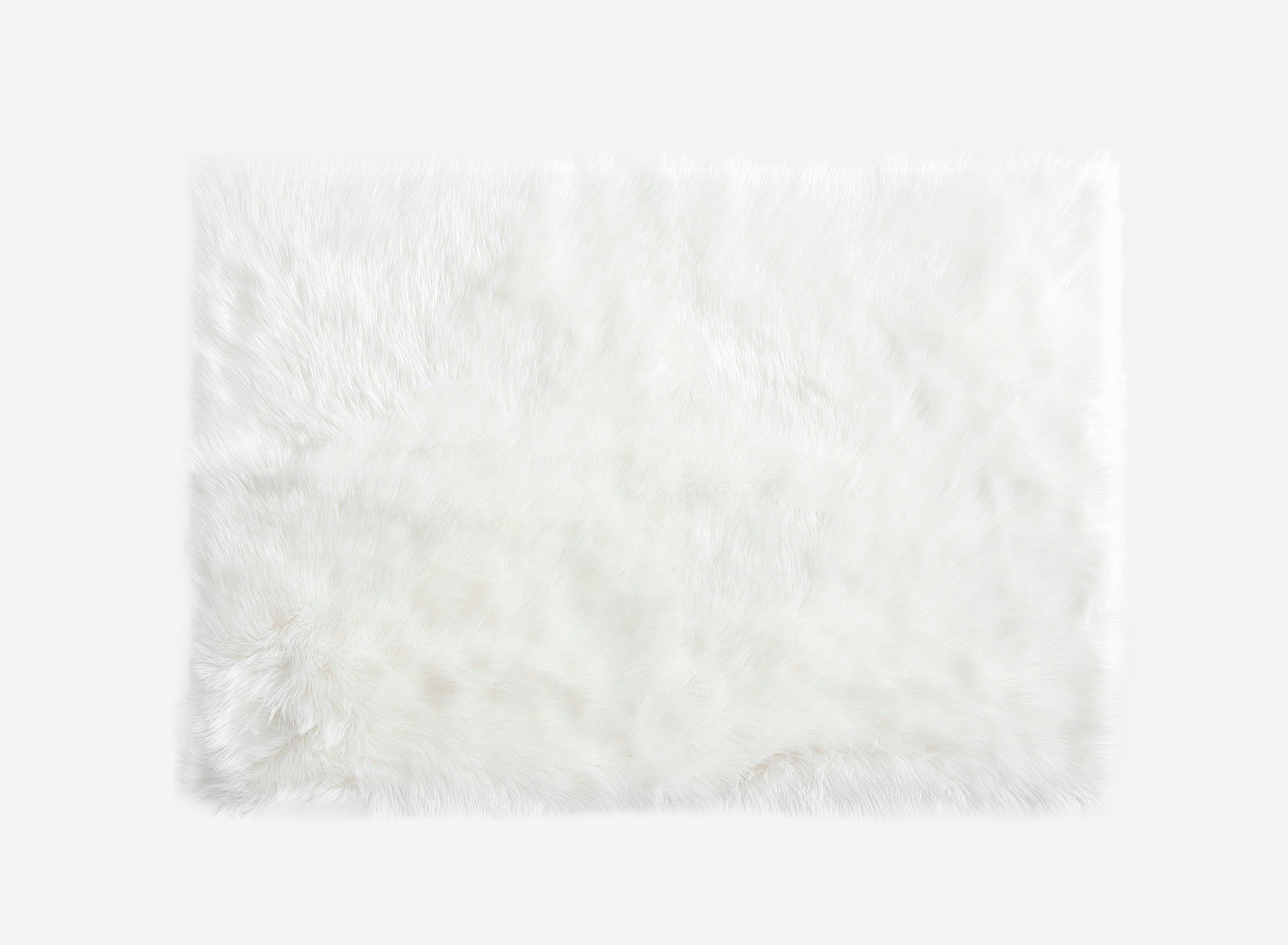 Dywan z długim, miękkim włosiem biały 120x170 cm – Miękki i trwały dywan