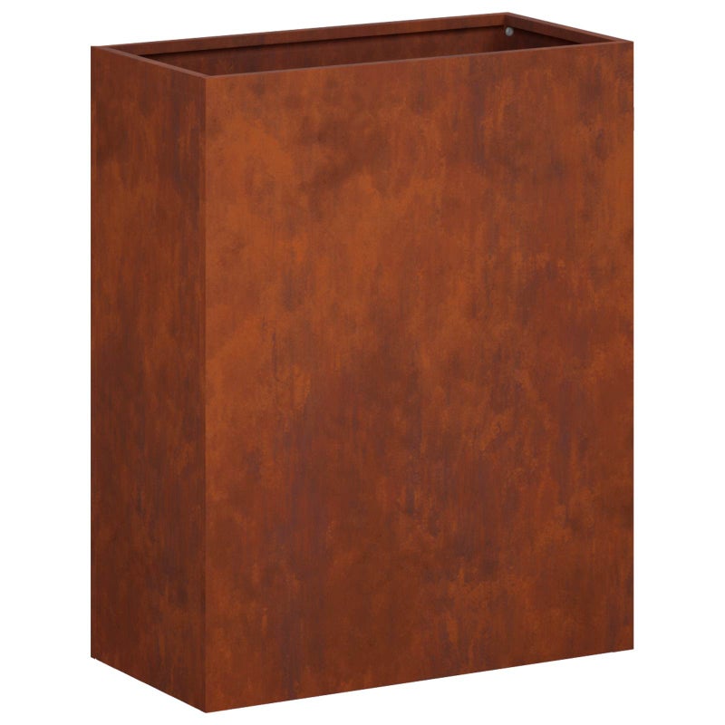 Donica Ogrodowa Corten 40x20x50 cm Rdzawa na Taras na Balkon na Kwiaty