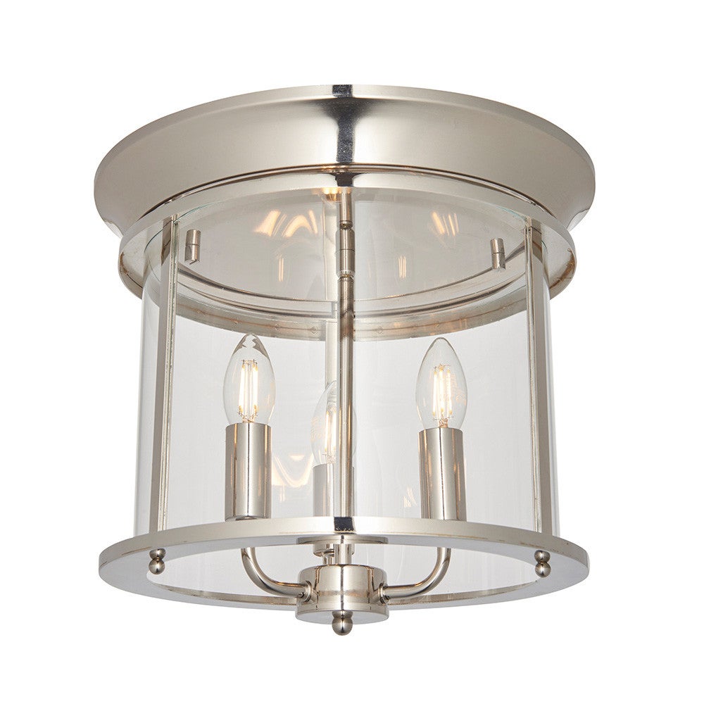 Lampa sufitowa świecznikowa niklowa 3xE14 6W HAMPWORTH Endon