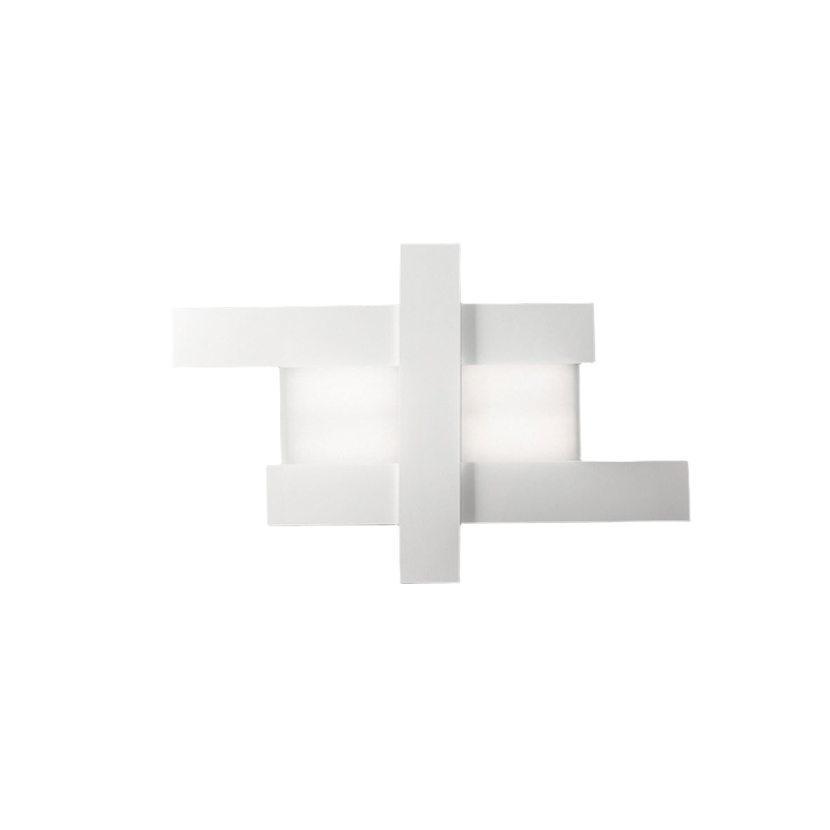 Lampa sufitowa LED DOHA P/M 40W, 3750 lm, 3000 K, biała – do wnętrz, z aluminium i dwustronnego metakrylanu – Gealuce