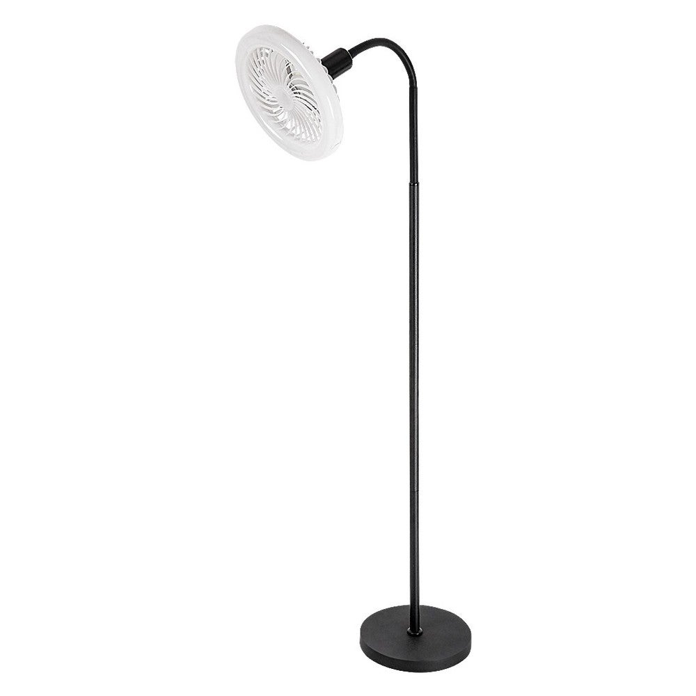 Lampa stojąca nowoczesna czarna z pilotem wentylator 1xE27 20W Venturo Rabalux