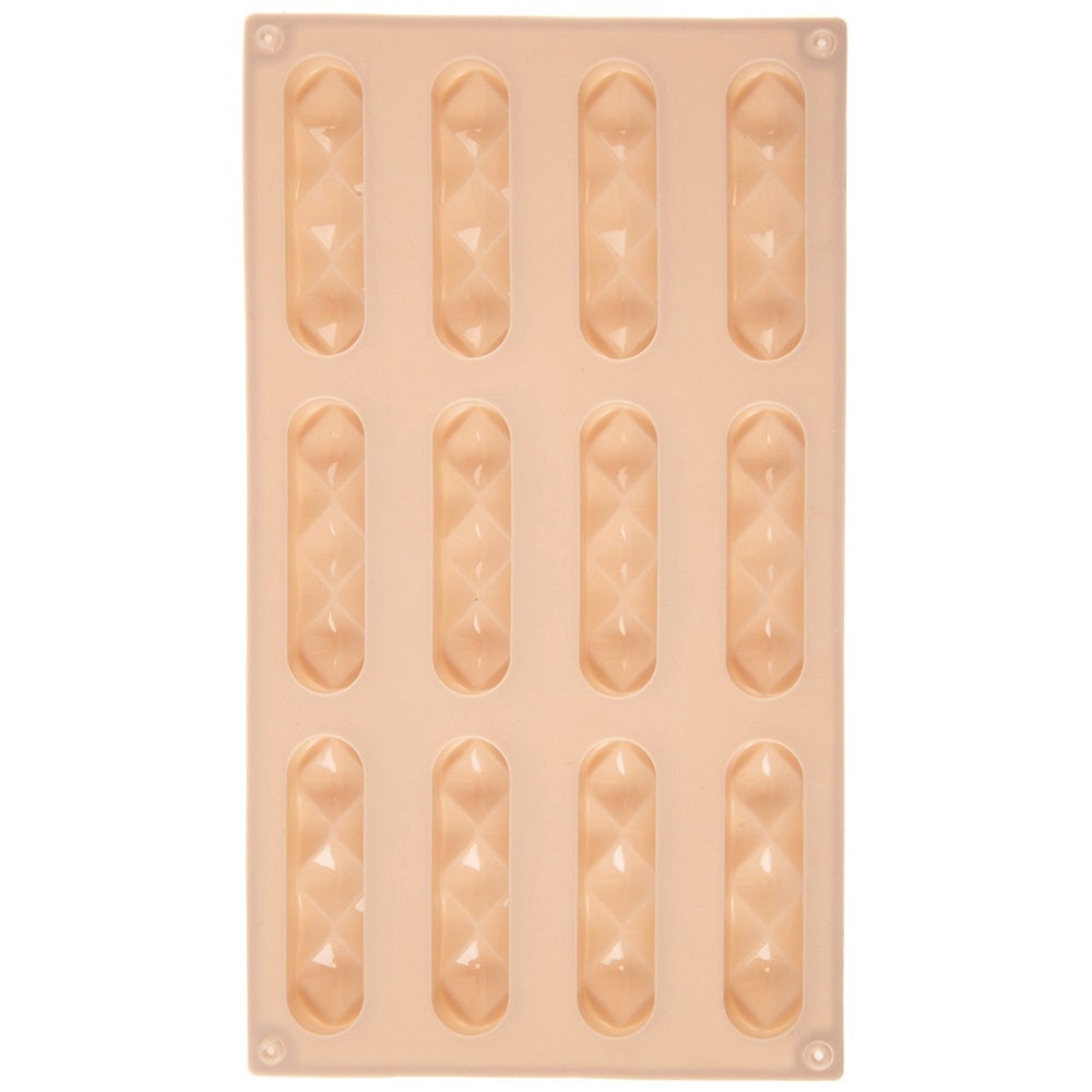 Forma do ciastek i pralin silikonowa beżowa 29,5x17x1,5 cm