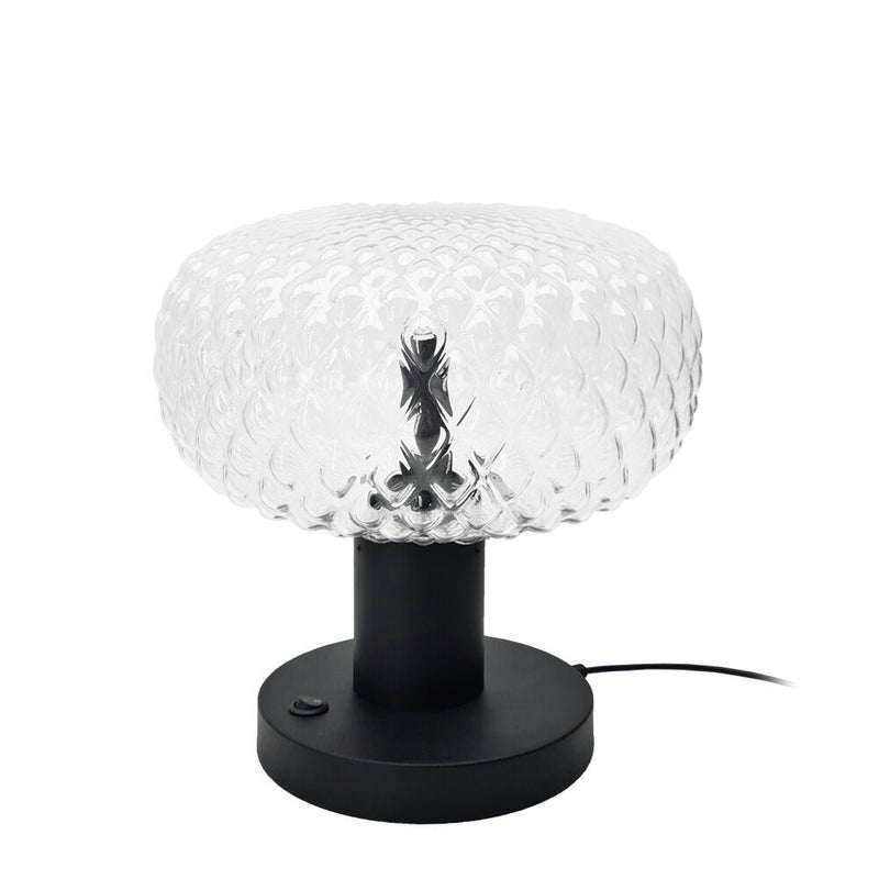 Lampa stołowa czarna z przezroczystym szklanym kloszem Tanpo 1xG9 2.5W 2034 Shilo