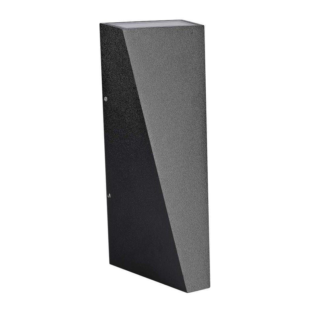 Kinkiet zewnętrzny VT-826-B-N LED 4W Ciepła biel 450lm czarny wym:20x9x9cm IP65 V-TAC