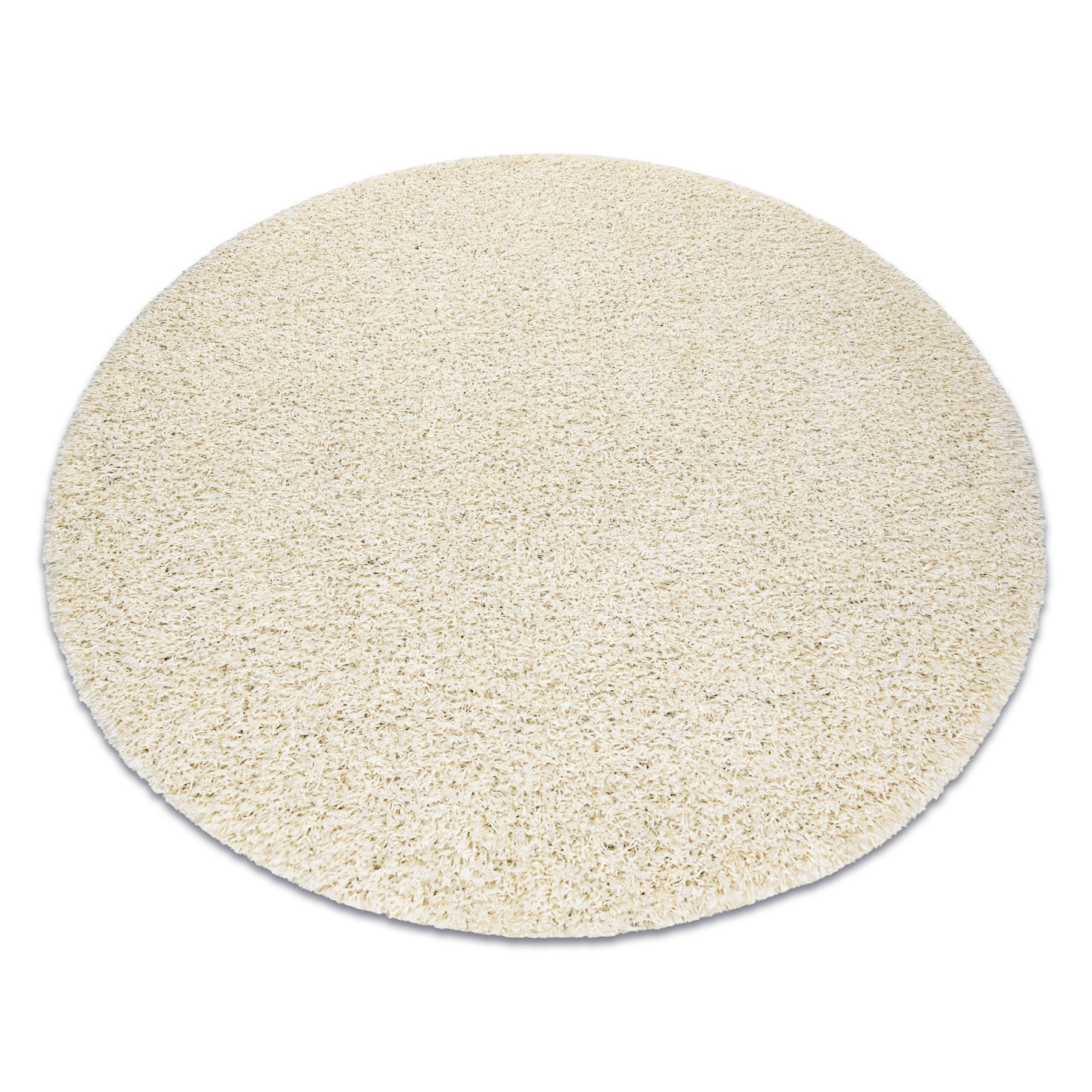 Dywan SOFFI koło shaggy 5cm krem koło 100 cm