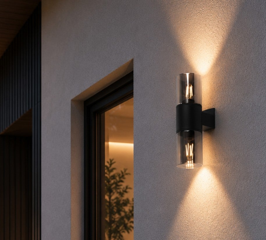 Lampa Ogrodowa Lumiled Ścienna Zewnętrzna Kinkiet Elewacyjny 2x E27 1 szt.