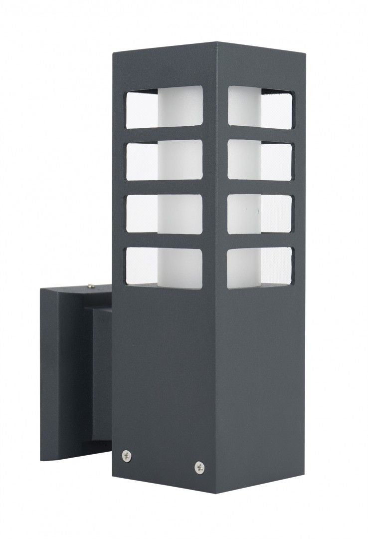 Kinkiet zewnętrzny aluminiowy 1xE27 ciemno-szary IP54 SU-MA RADO RADO III K DG