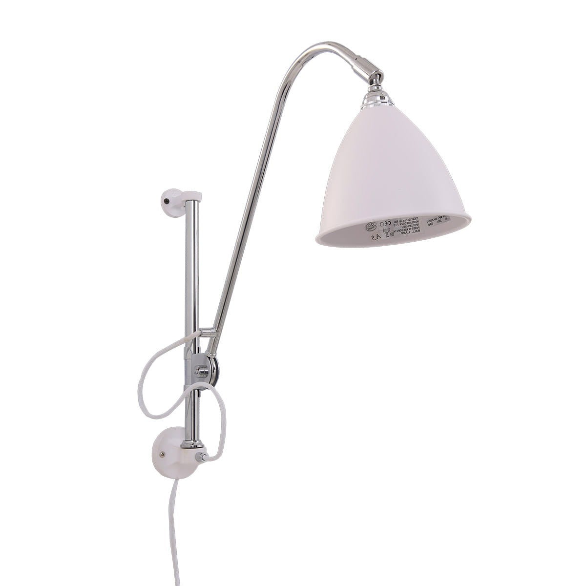 Kinkiet ścienny Evato biały chromowany 1xE14x60W styl klasyczny wym: 38 x 49 x 16 cm metal IP20 Italux