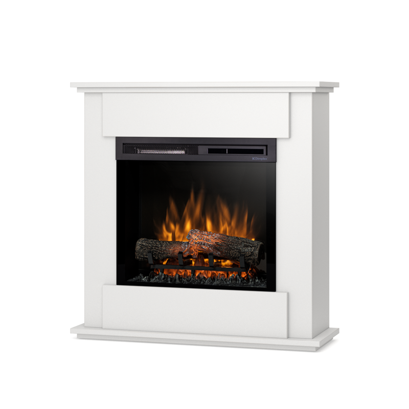 Kominek elektryczny wolnostojący 23" XHD grzewczy 1400W LED biały Warmtec Fonte