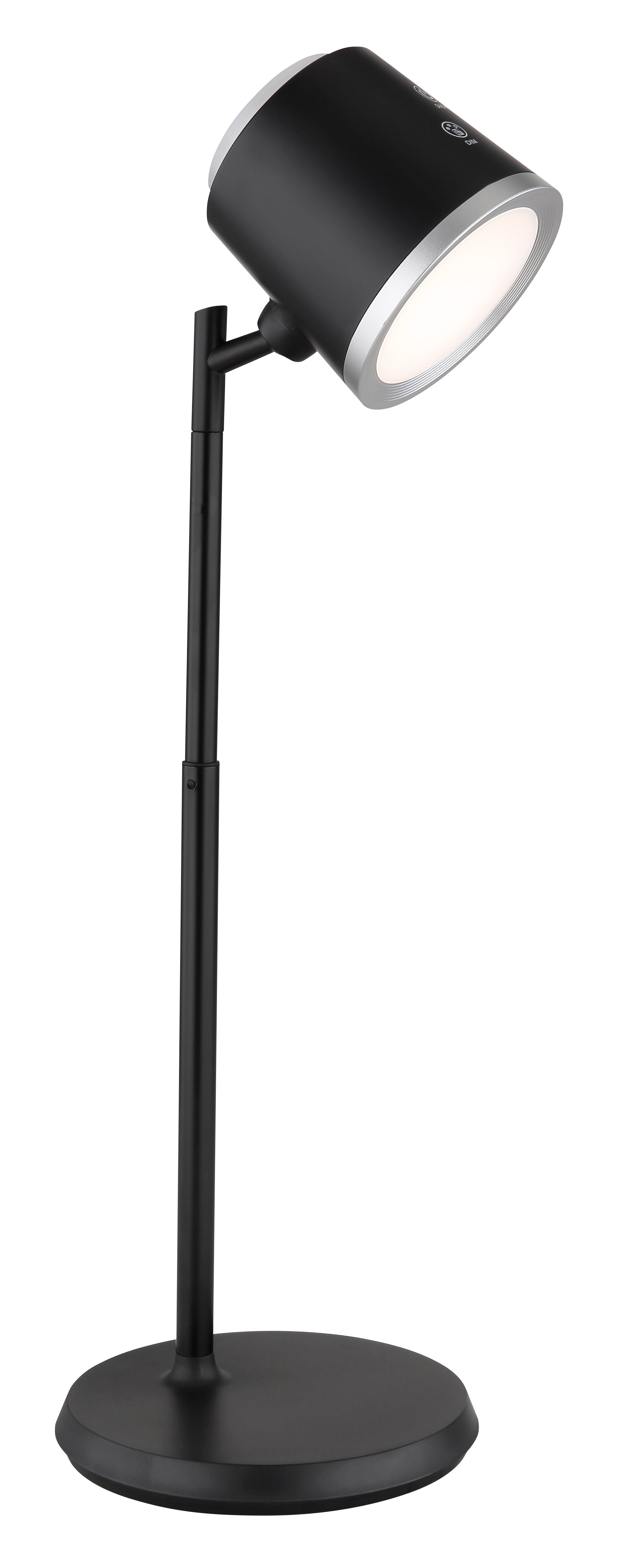 Lampa biurkowa matowa czarna LED ściemnialna 3000-6500K ściemniacz dotykowy