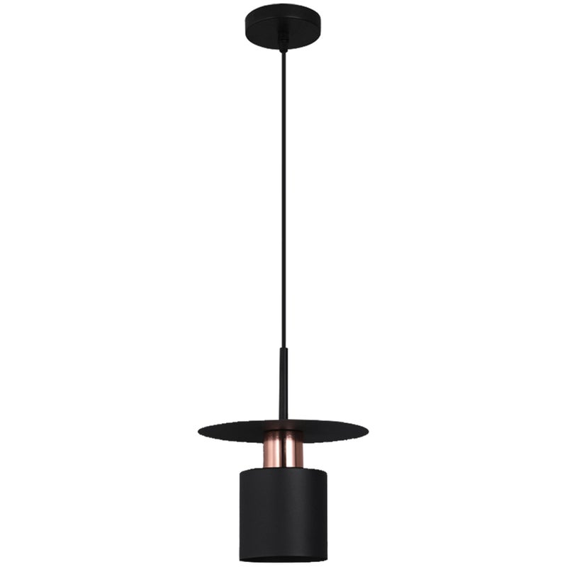 Lampa Sufitowa Wisząca Toolight App1145-1Cp Czarny Różowe Złoto