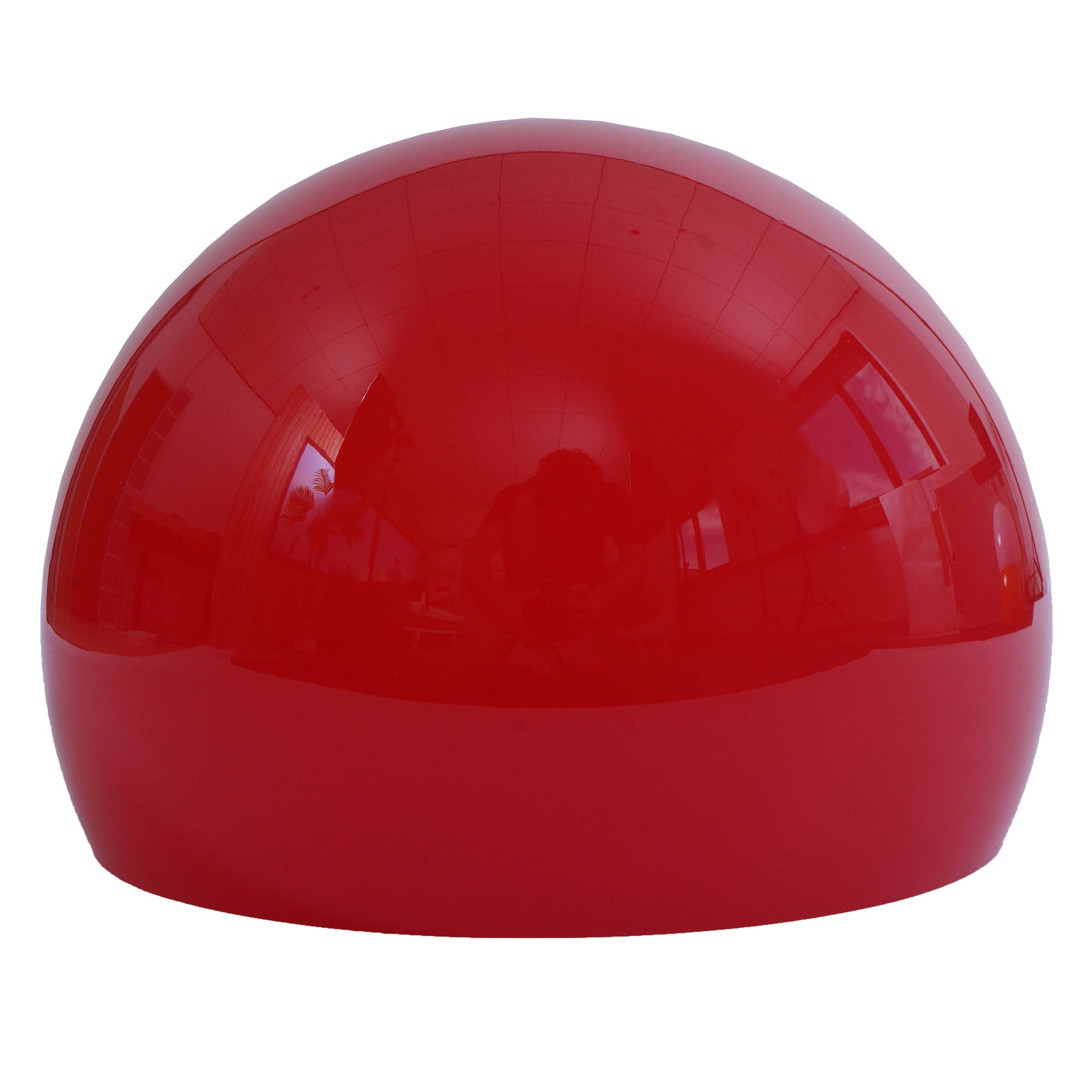 Klosz HWC-M34 do lamp łukowych i wiszących, klosz zamienny, Ø 40 cm, tworzywo sztuczne ~ czerwony