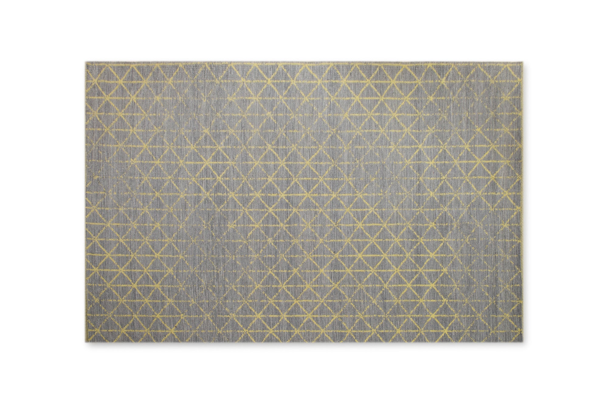 Dywan bawełniany, geometryczny, szaro-granatowy, 175x235 cm