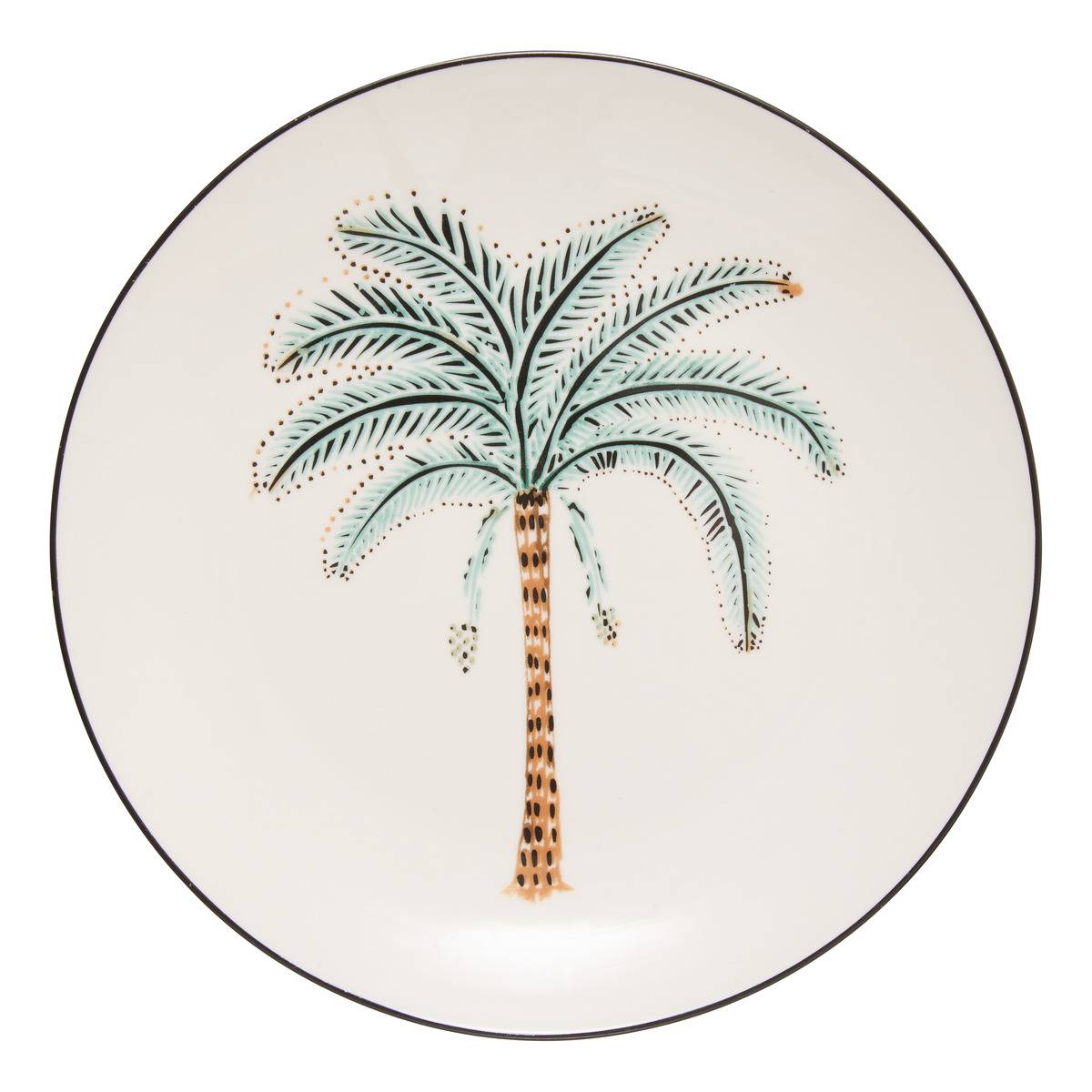 Komplet 6 porcelanowych talerzy deserowych Reso, 19 cm
