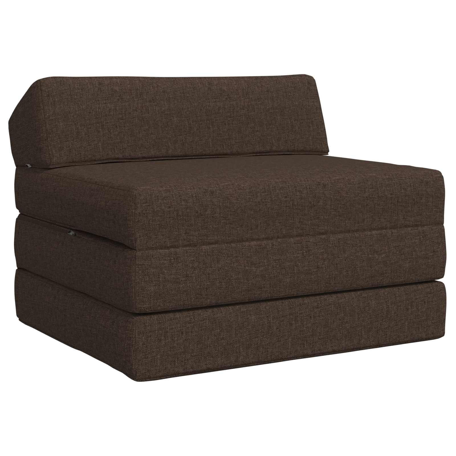 Składana Sofa Łóżko Ciemnoszary 200 x 70 x 10 cm tkanina
