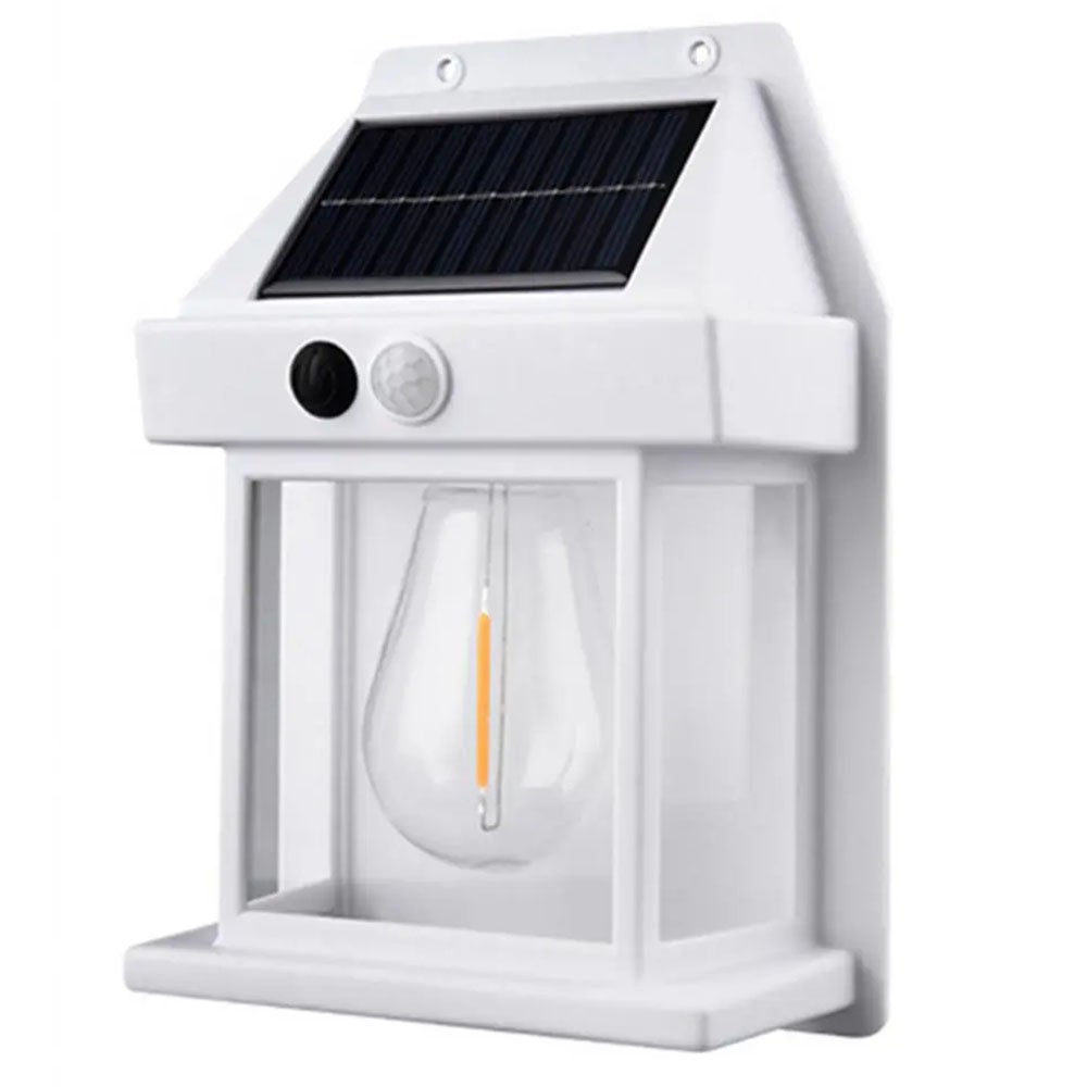 Zewnętrzne solarne lampy ścienne, solarna lampa ścienna z 3 trybami i czujnikiem ruchu, wodoszczelne oświetlenie zewnętrzne do oświetlenia nocnego