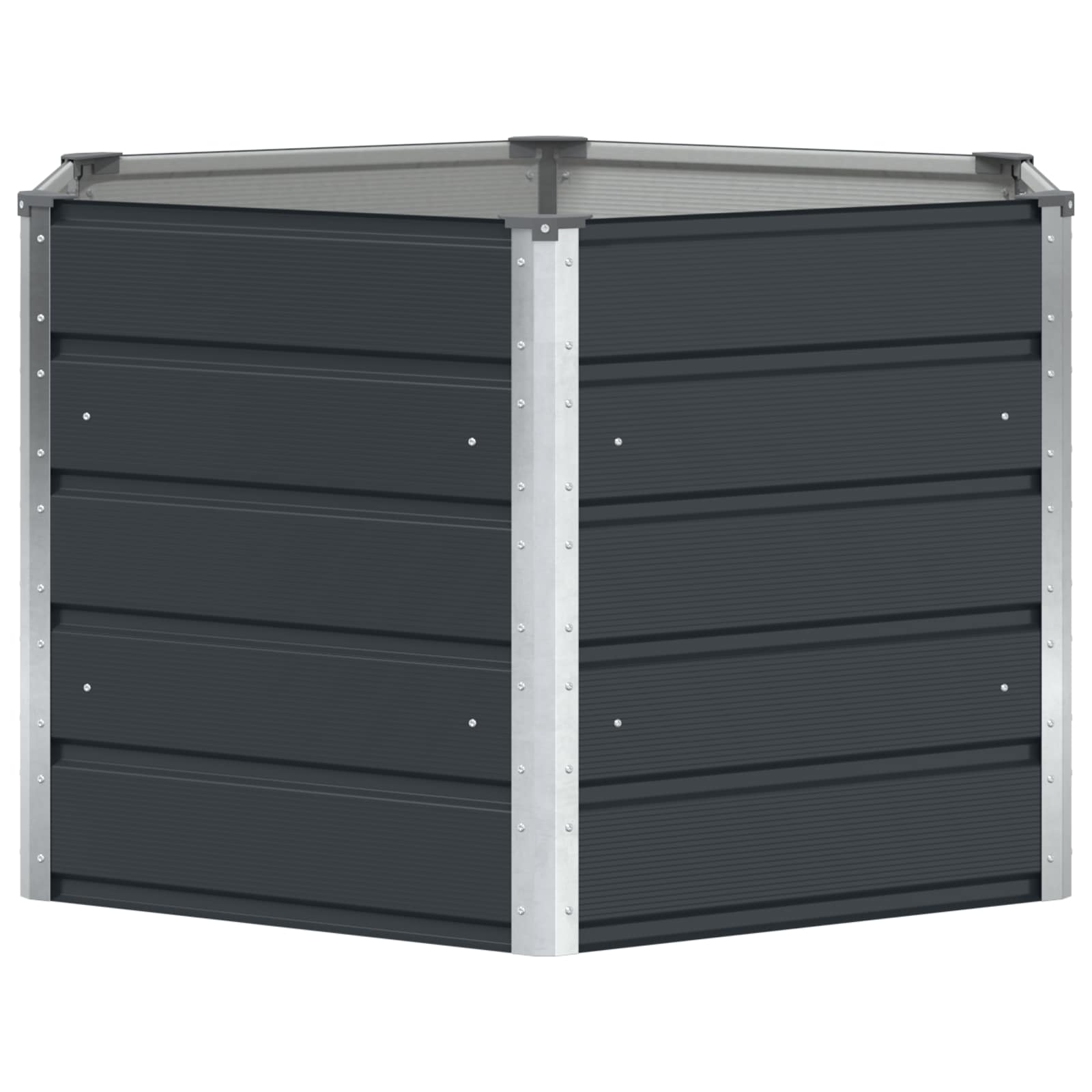 Donica Antracyt 129 x 129 x 75 cm Stal