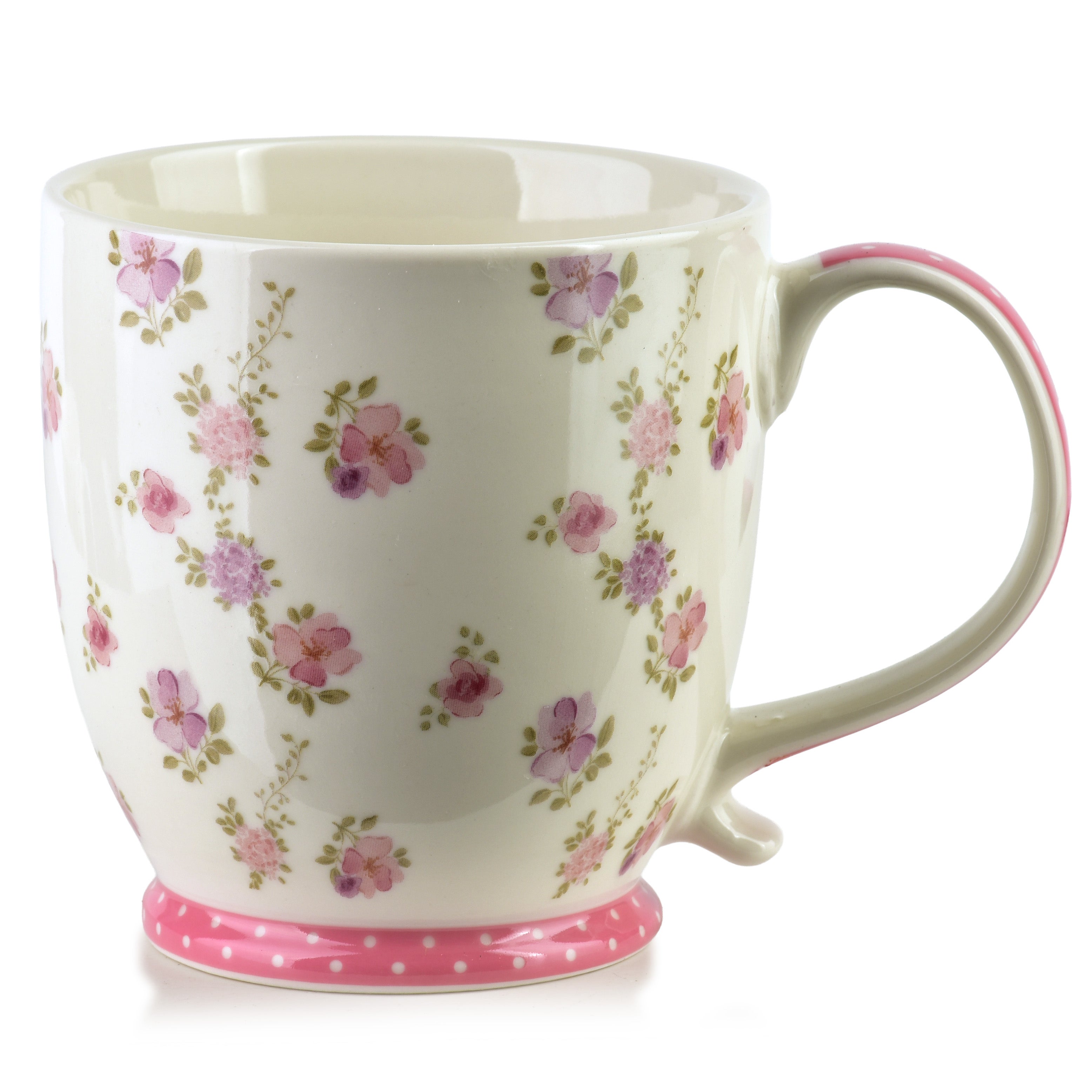 Kubek porcelana Mondex Sassy 10x14,5 różowy 1szt