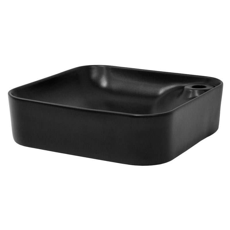 Umywalka ceramiczna umywalka nablatowa 430 x 430 x 1520mm Czarna
