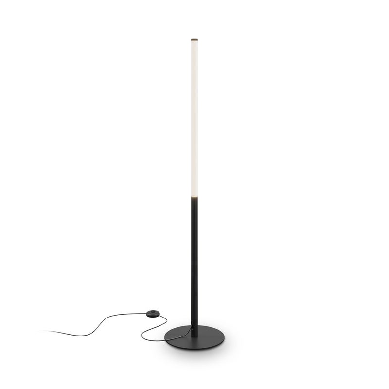 Lampa podłogowa LED RAY 18W 3000K 2100lm metal czarno-biała wym:130x3x3cm Maytoni