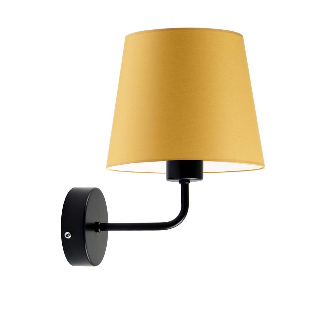 Kinkiet fajka lampa ścienna lampa na ścianę z abażurem stożek BLUES