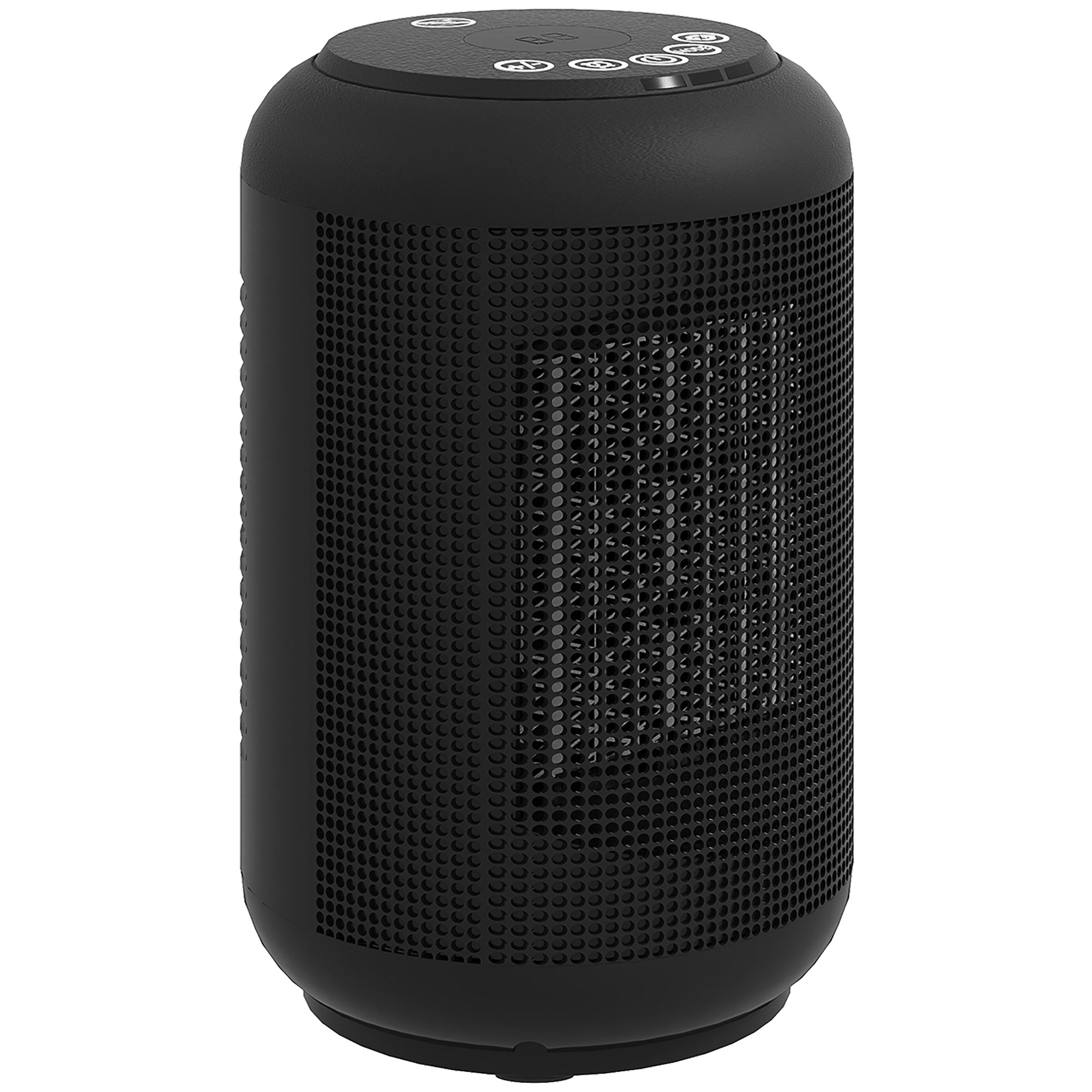 Ceramiczny grzejnik PTC, elektryczny grzejnik z termowentylatorem 1500 W, regulowany termostat, 14 x 14 x 21,5 cm, czarny