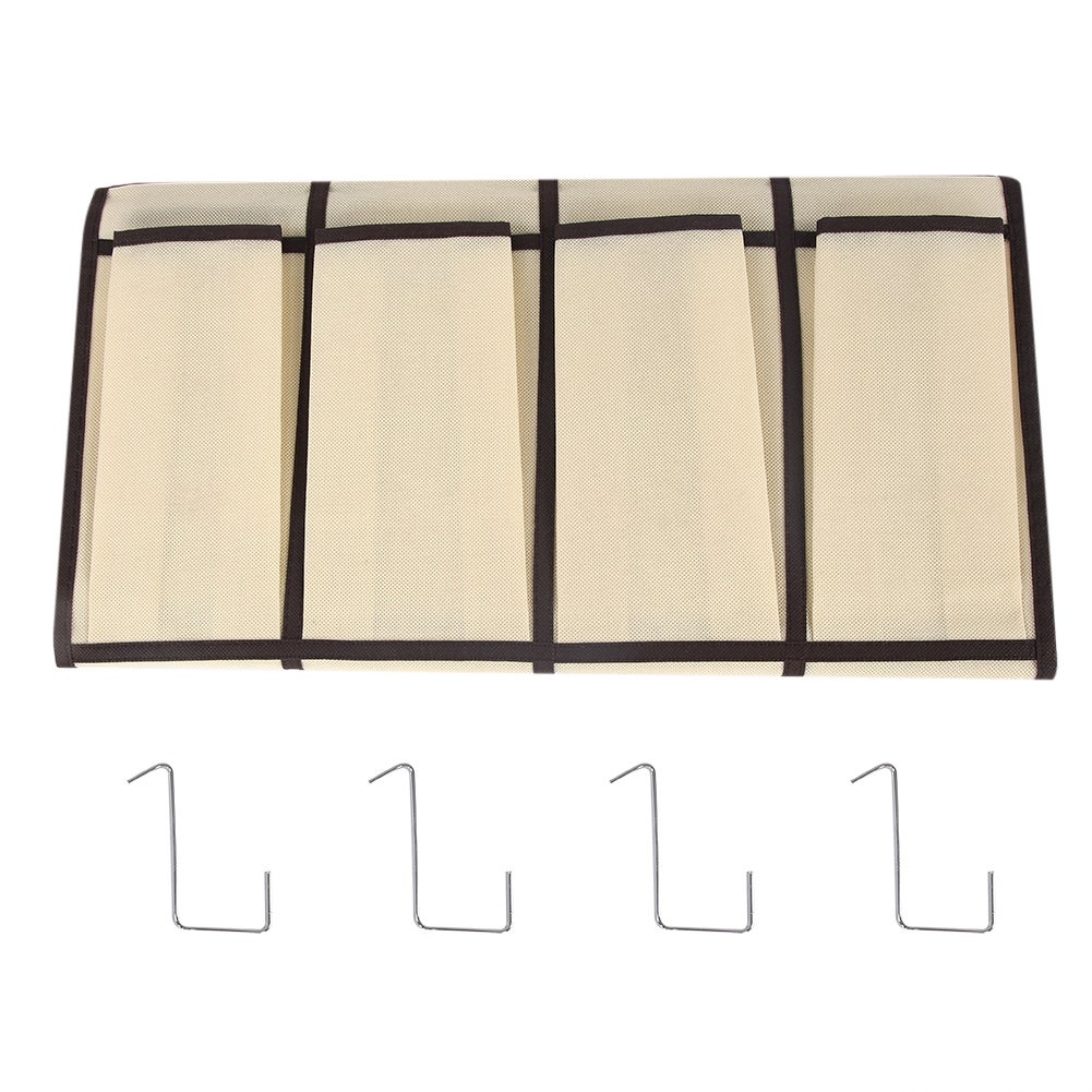 24-komorowy wielofunkcyjny organizer na wiszącą torbę na buty z włókniny (beżowy) 150*55 cm