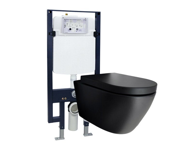 Bernstein Zestaw WC Miska WC + stelaż G3008 + panel 4111 + mata + deska Soft Close
