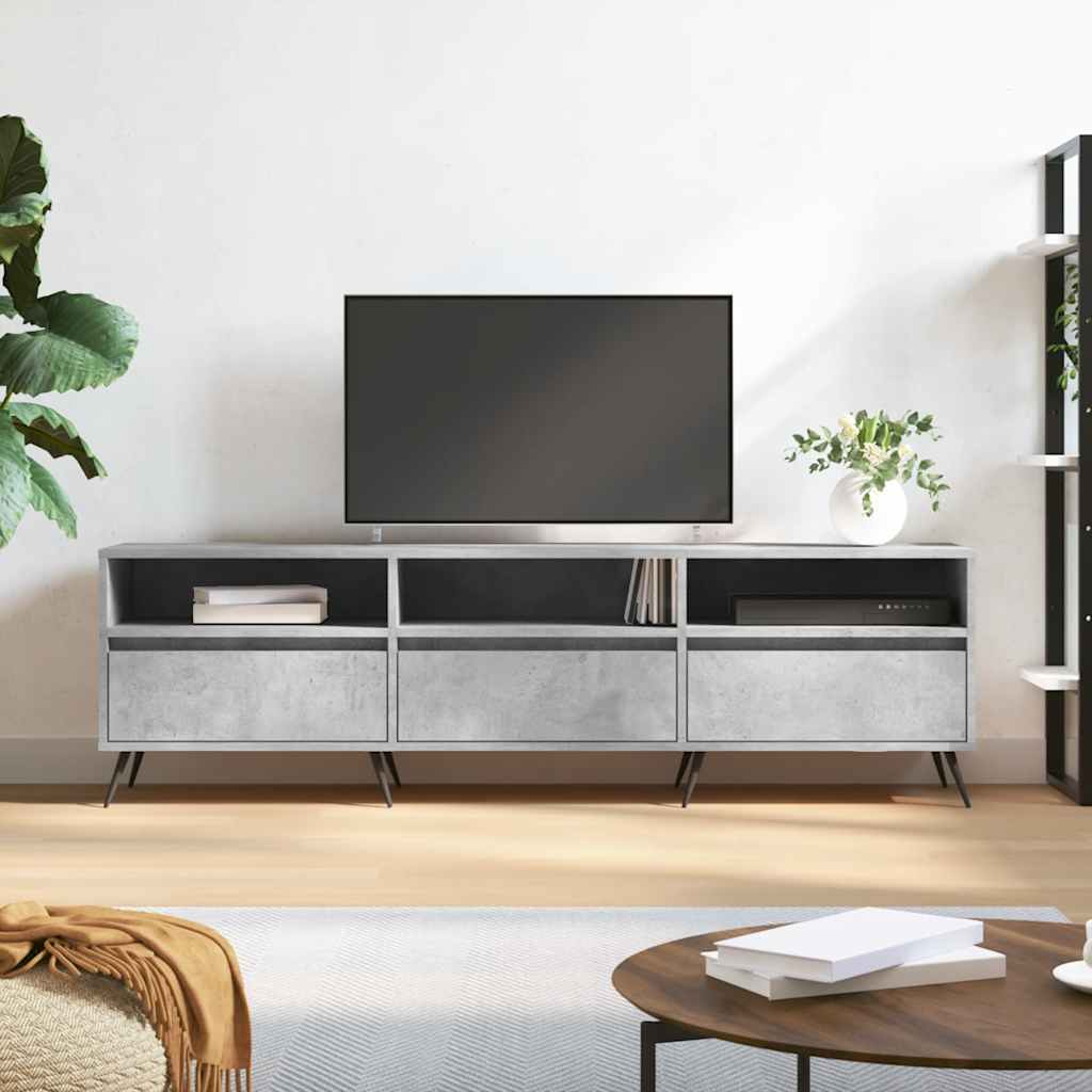 vidaXL Szafka TV, szarość betonu, 150x30x44,5 cm