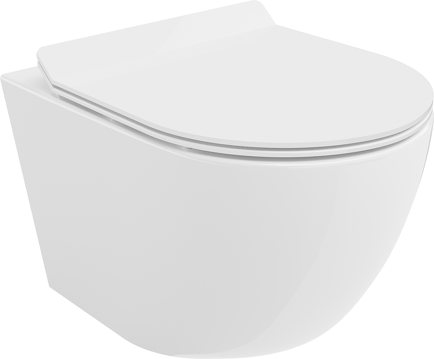 Mexen Lena miska wc Rimless z deską wolnoopadającą slim, duroplast, biała połysk - 30224000